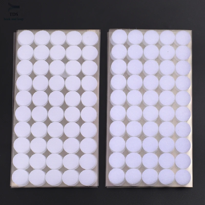 Colorful strong sticky hook and loop self adhesive dots