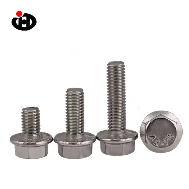 
JingHong GB5787/DIN6921 Metric steel Hex flange bolts 
