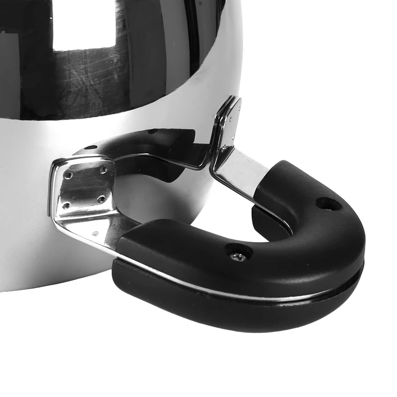 304 stainless steel polished surface deep casserole soup pot with bakelite handle