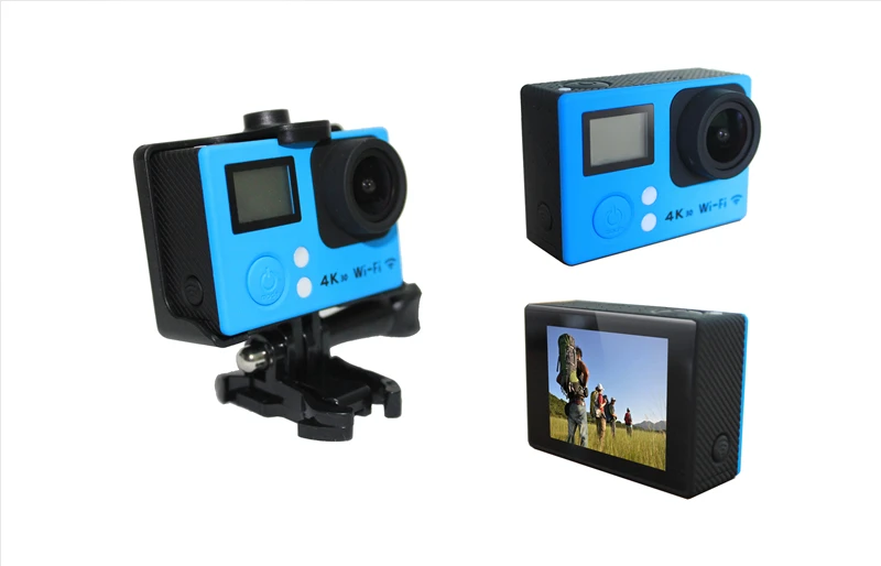 Двойной экран 4 К Wi-Fi пульт дистанционногоя 1080 P Full HD широкий угол обзора 170 градусов мини-Спорт DV действие камера