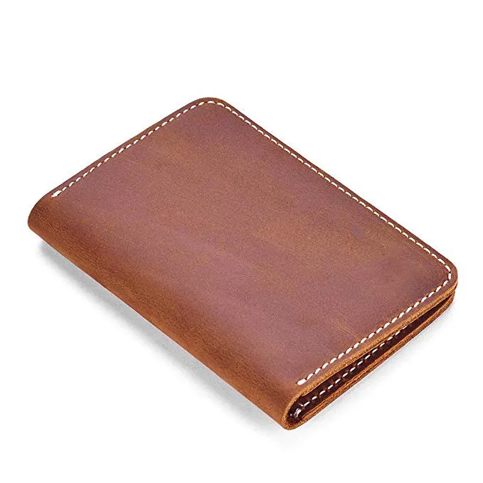 RFID Blocking Genuine leather mens wallet Best quality  Bifold Leather Wallet Premium Slim Great Front Pocket