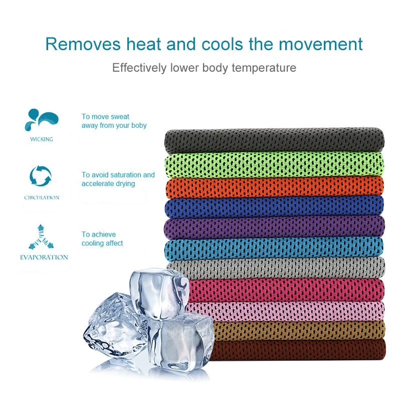 
2019 Amazon Hot Selling Gym Sports Quick Dry Bathroom 1 Piece Swimming Sport Running FAST DRY Towel ICE COOLING DRY Cold Towel 
