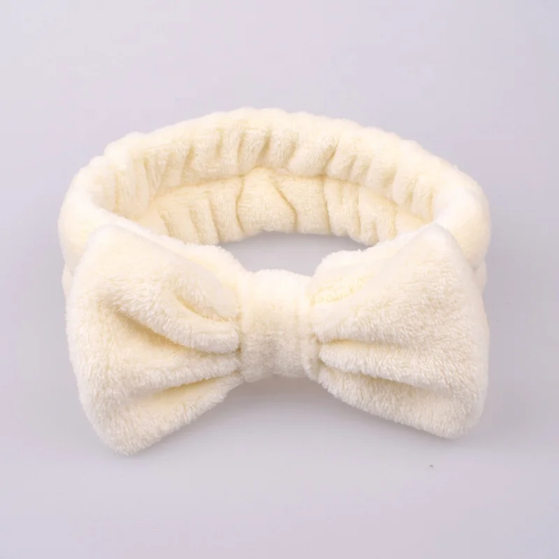 Bowtie Women Beauty Headbands to Makeup Shower Spa  Thick Hair Band for Girls