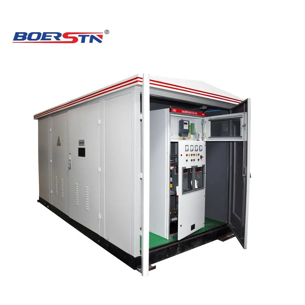 Professional Custom 11KV Package Substation / Electrical Kiosk Substation / Compact Transformer Station