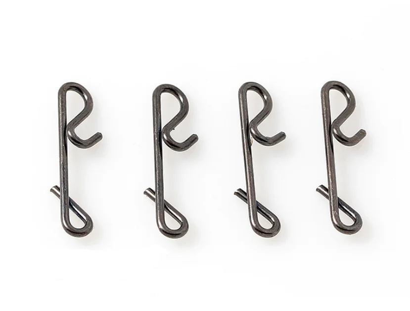 Fishing Swivel Hook Wrapping Snap Fishing Line Wire Connector Snap Pin Without Knot Tackle