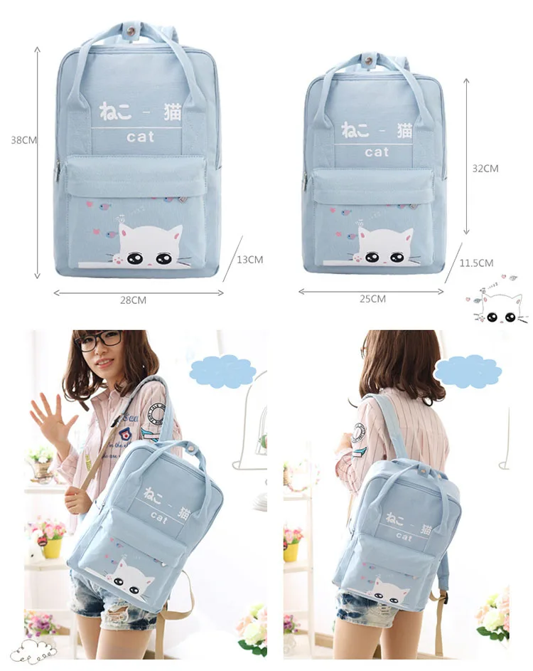 Girl canvas style japanese school bag student,casual hight school student bag style boy,soft fabric new student bag backpack