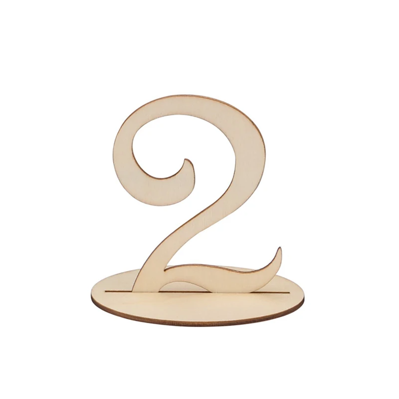 
1-20 laser cut wooden wedding table numbers 