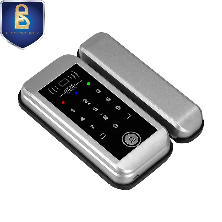 Password RFID Card Glass Door Lock For Frameless Door