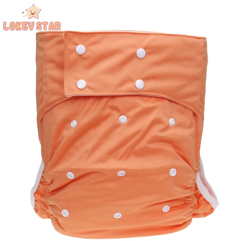Lokeystar Black Adult Incontinence Cloth Diaper for Disabled Man Leak-Proof Pants Diaper