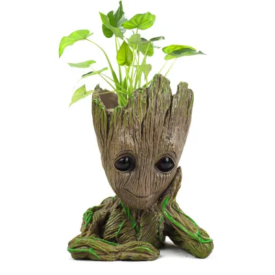 Лидер продаж на Amazon, цветочный горшок Groot, украшения, рекламные подарки, держатель для ручек из ПВХ Groot, цветочный горшок