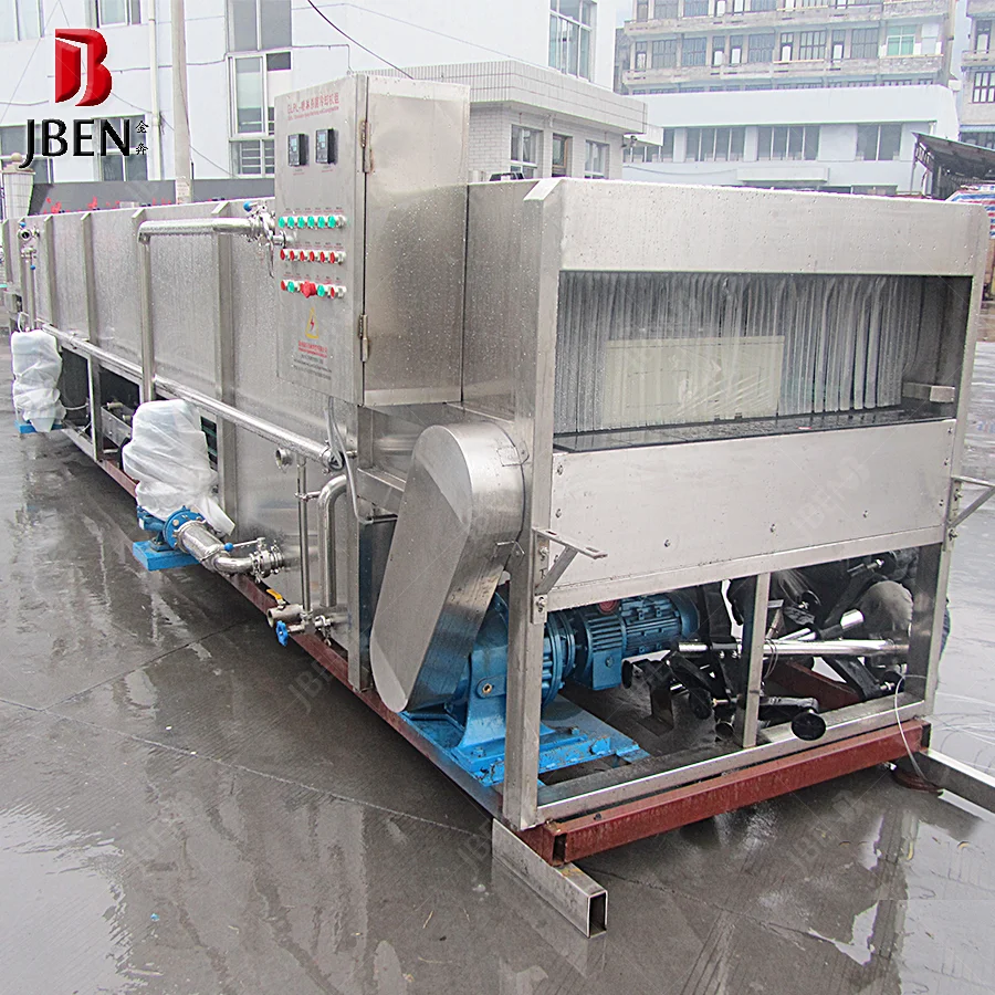 Непрерывный пастеризатор для бутылок с молоком и соком