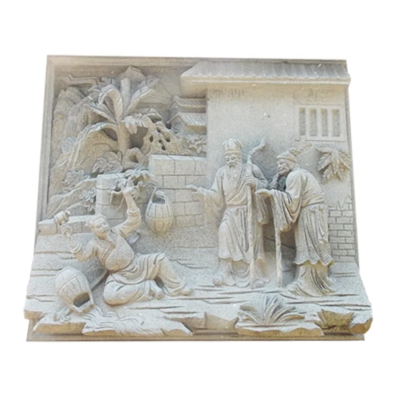 Exquisite hanging painting Indoor hanging mural relief sculpture Chinese Modern Style  Natural Marble Relief Sculpture