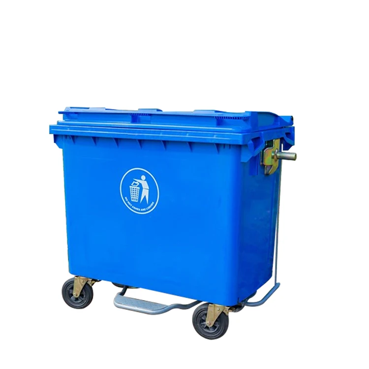 1100L plastic dustbins garbage waste bin