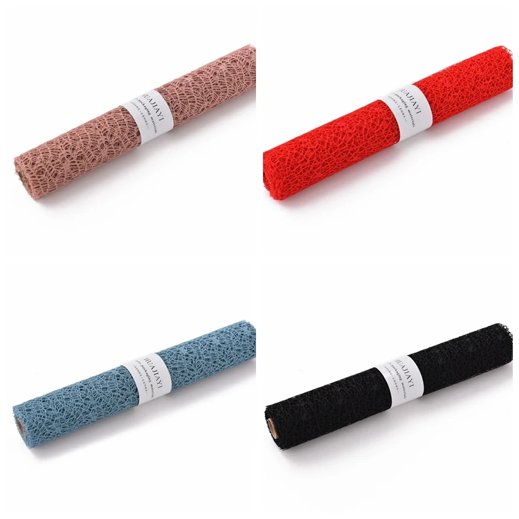 wholesale deco poly flower wrapping mesh