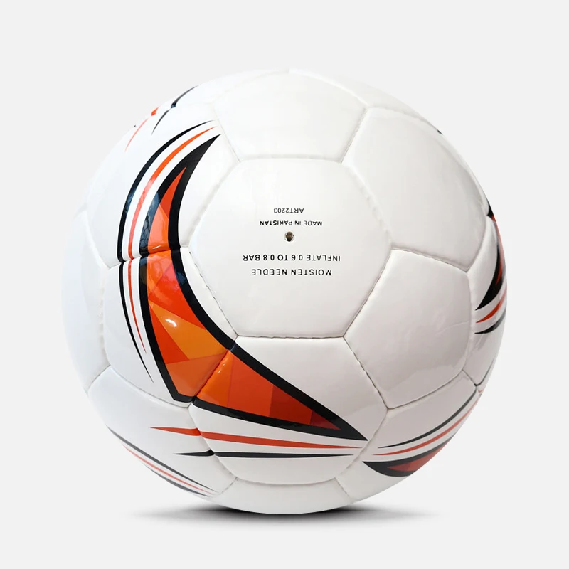 Superfine Hand Stitching Genuine Leather PU Soccer Ball, Wear Proof Normal Size Number 5 Football