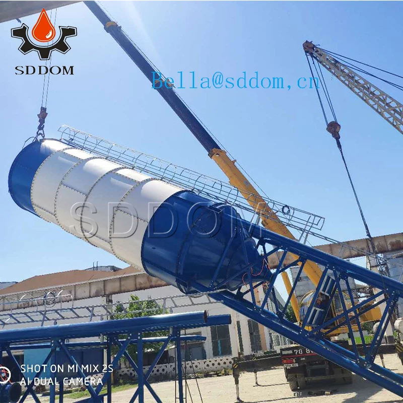 bolted cement silo mobile 50t cement silo  SDDOM Brand CE ISO  50 ton to 3000 ton mobile bolted type cement silo on sale