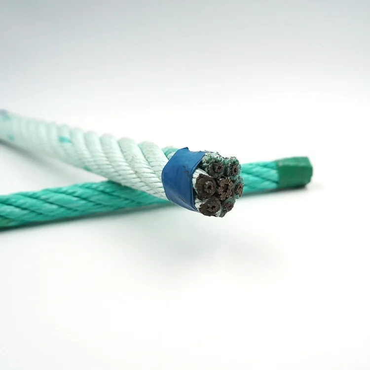 Стальной проволочный сердечник 6 нити PP комбинированный веревка морские рыболовные канаты