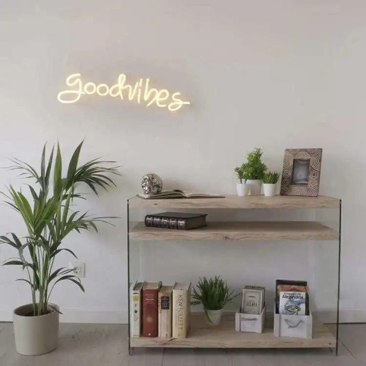 Rebow Drop shipping indoor outdoor waterproof neon wall art custom led neon sign light