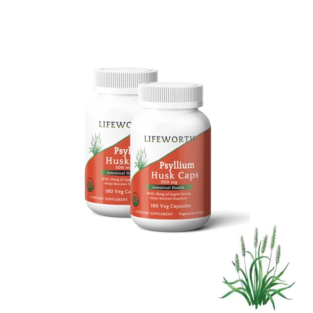 Lifeworth psyllium husk anti-constipation powder hard capsule