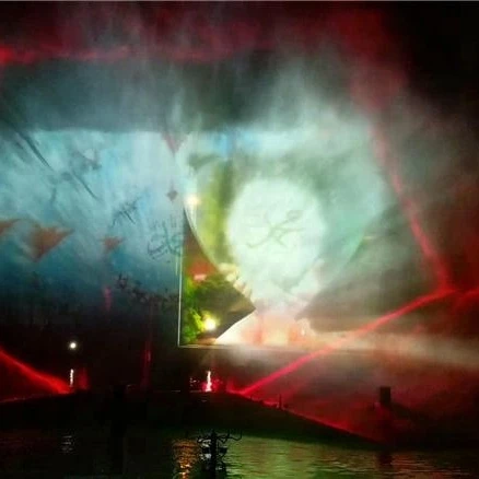 [CE & ISO Certified] video show musical laser water screen