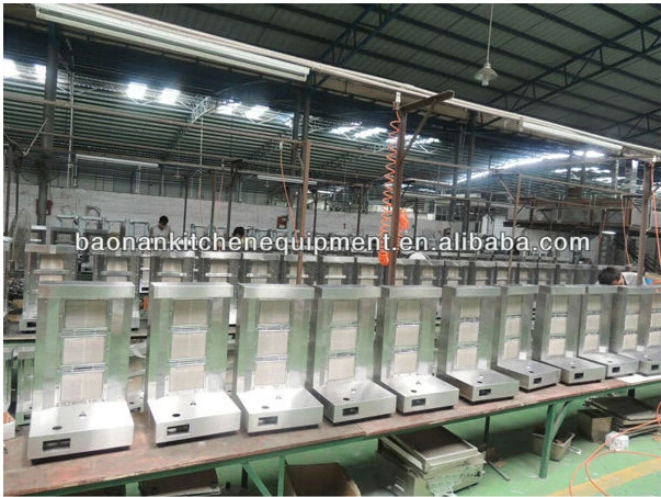 Commercial Gas Shawarma Making Machine Kebab BBQ Grill for Restaurant