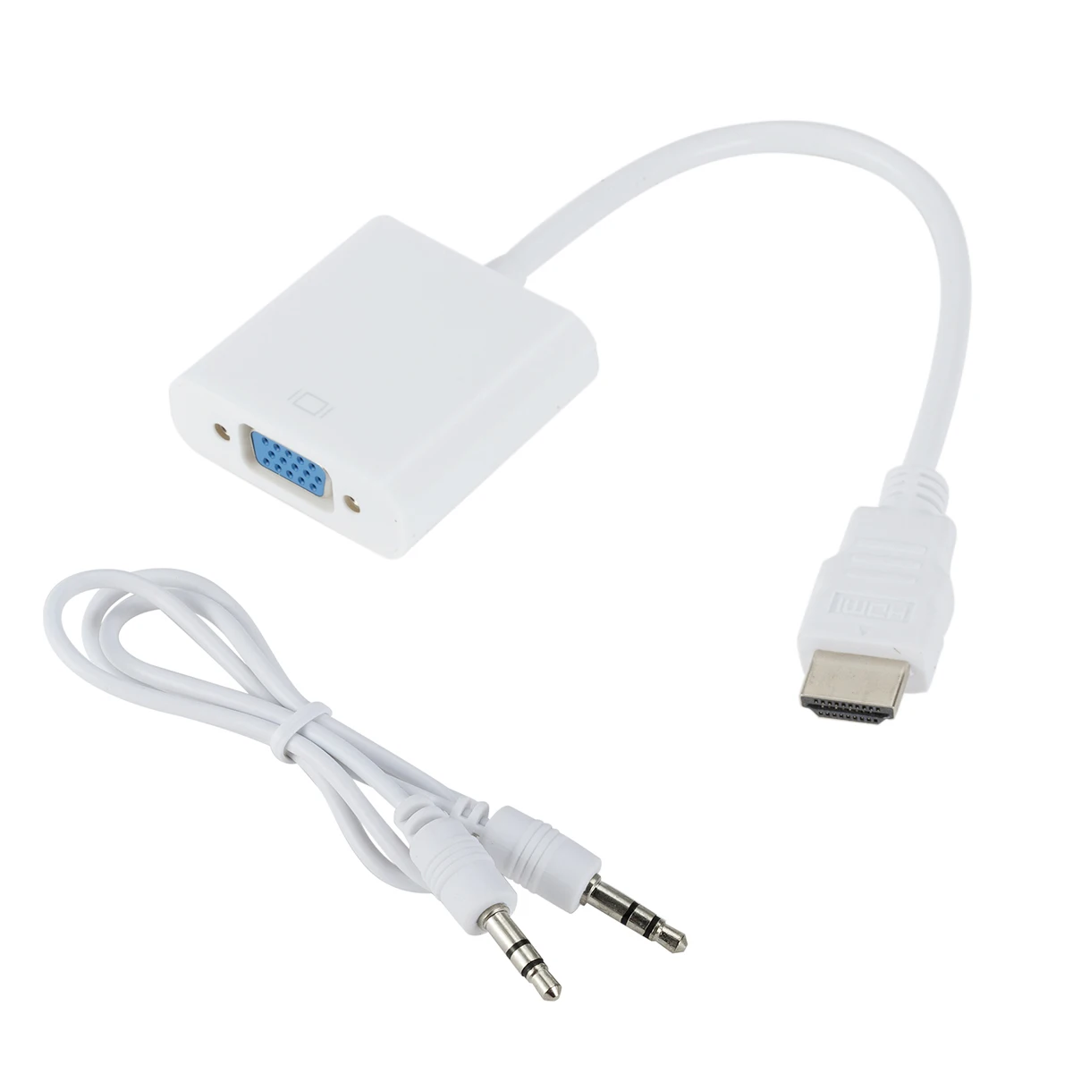 Заводская цена, адаптер HDMI-VGA 1080P, кабель-преобразователь hdmi-vga с аудио портом, высококачественный разъем hdmi-vga