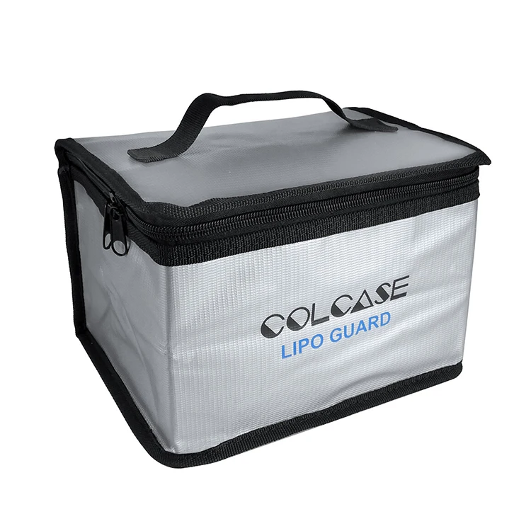 
Fireproof Explosionproof Lipo Safe Bag for Lipo Battery Storage and Charging , Large Space Highly Sturdy Double Zipper Lipo Batt 