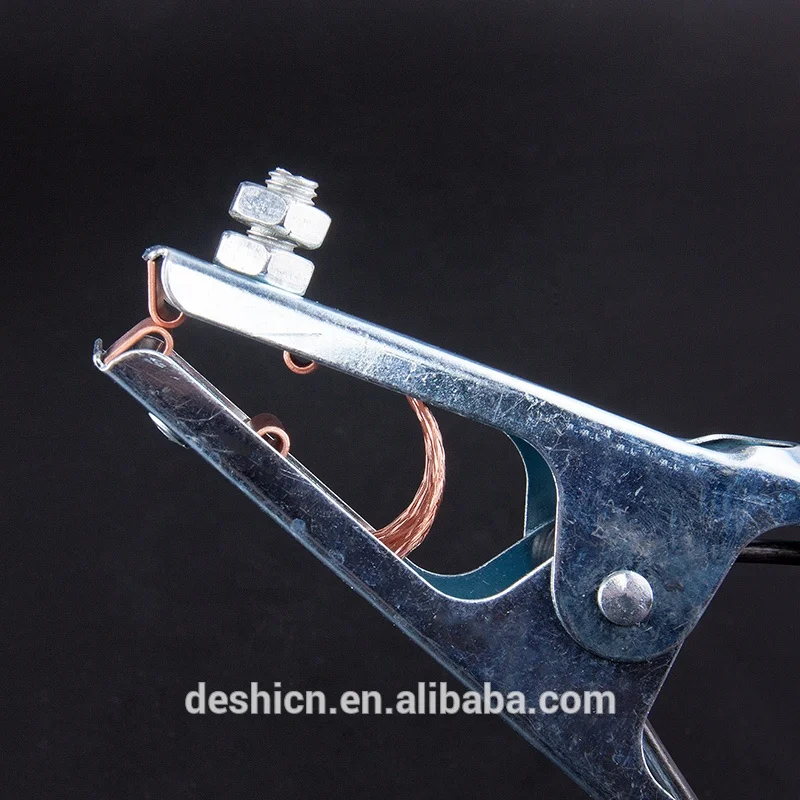 Deshi 300A High Quality ARC Welding American Type Ground Earth Clamp for MMA STICK Process