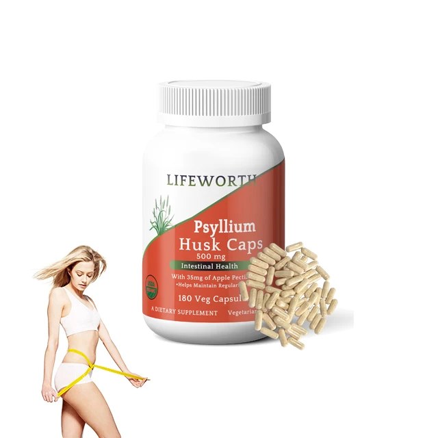 Lifeworth psyllium husk anti-constipation powder hard capsule