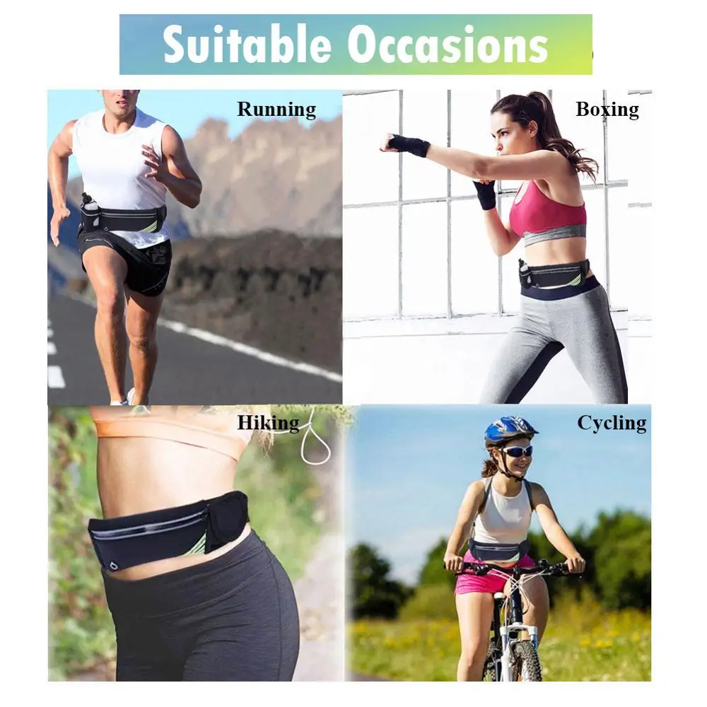 Free Shipping Absorb Sweats pack Cottons Fabric Single kettle Fanny Pack Sport pouch
