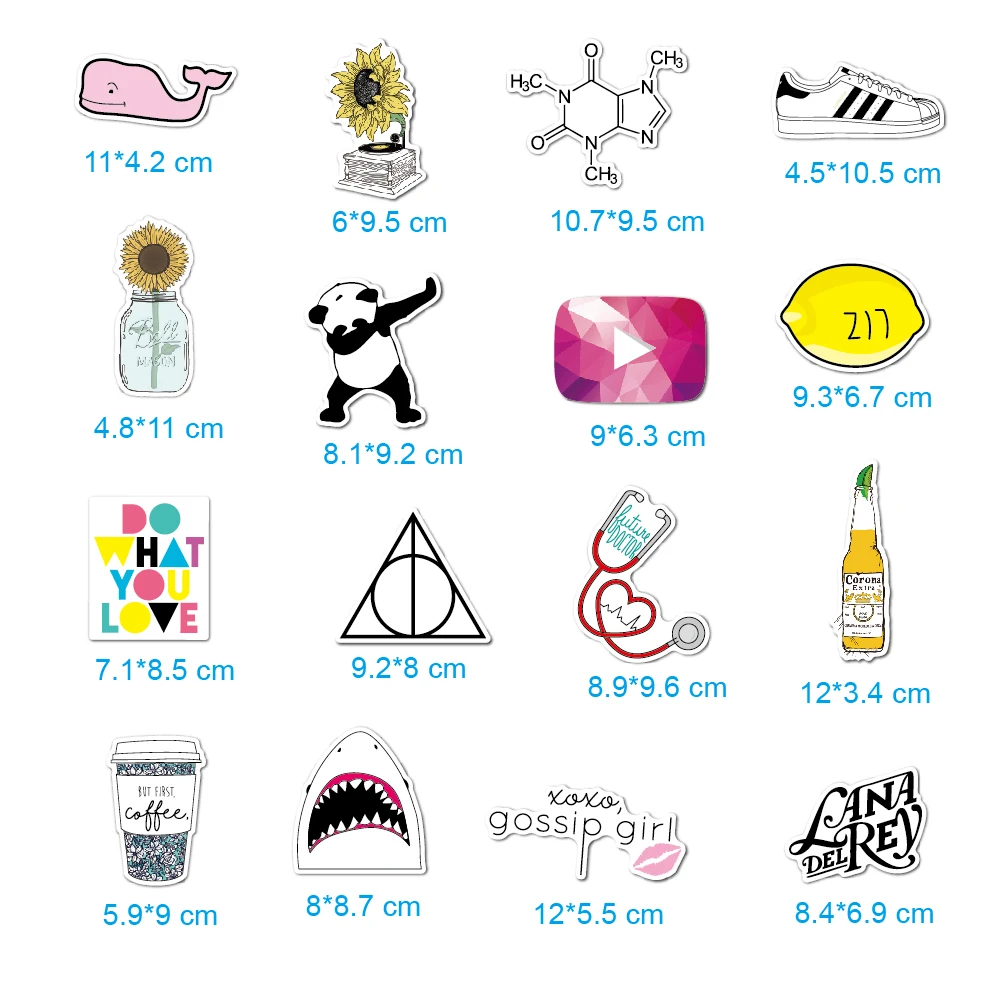 46P Cute VSCO girl stickers custom laptop sticker for Water Bottle Phone  Luggage Skateboard for Teens Girls