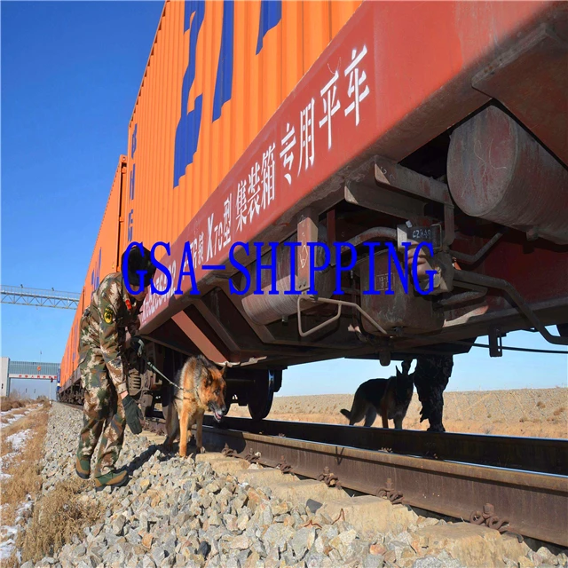 cheap and fast Railway/train 20FT/40HQ container freight servcie shipping from China delivery to Ekaterinburg/Kazan/Samara
