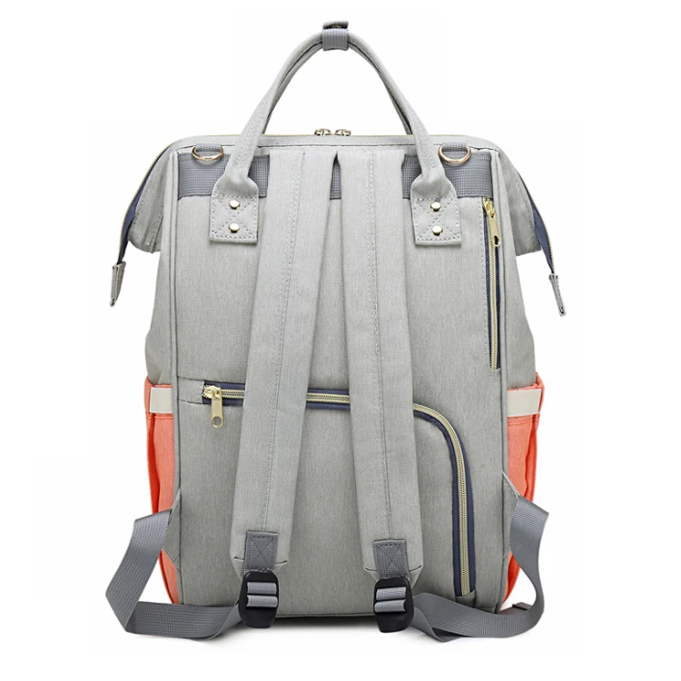 Hot Fashion Multifunctional Colorful Design Stripe Mommy Handbag Mummy Baby Diaper Bag Backpack