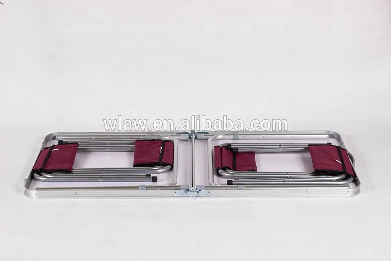 
Portable Picnic folding table and chair set 