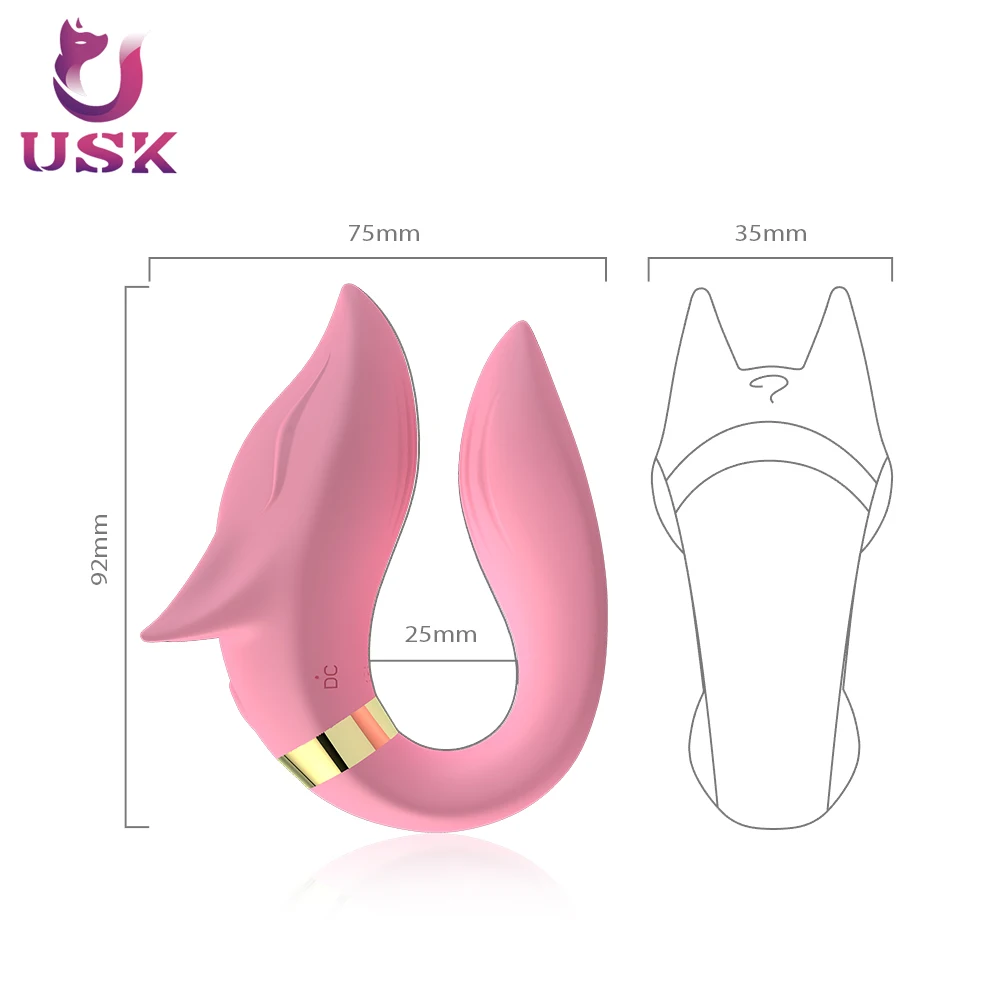 
Dual Head Vibrators G spot Stimulator Female Masturbation G-point U Shape Massage Vibrator Lesbian Sex Toys 