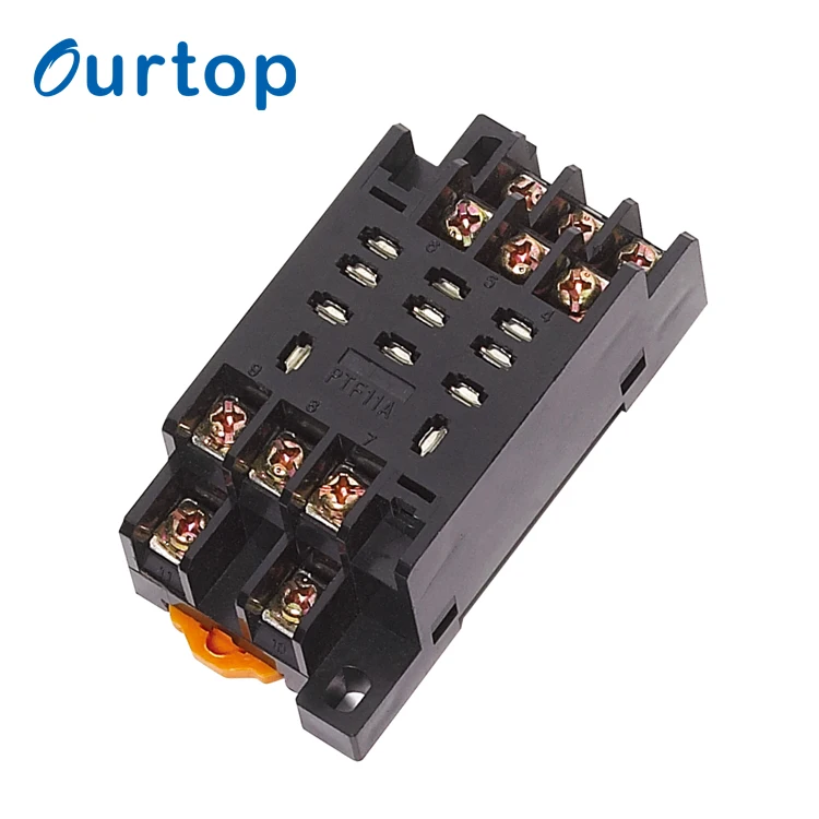 OURTOP стальная проволока Hold Down Весна 11 Pin мини-релейное гнездо База