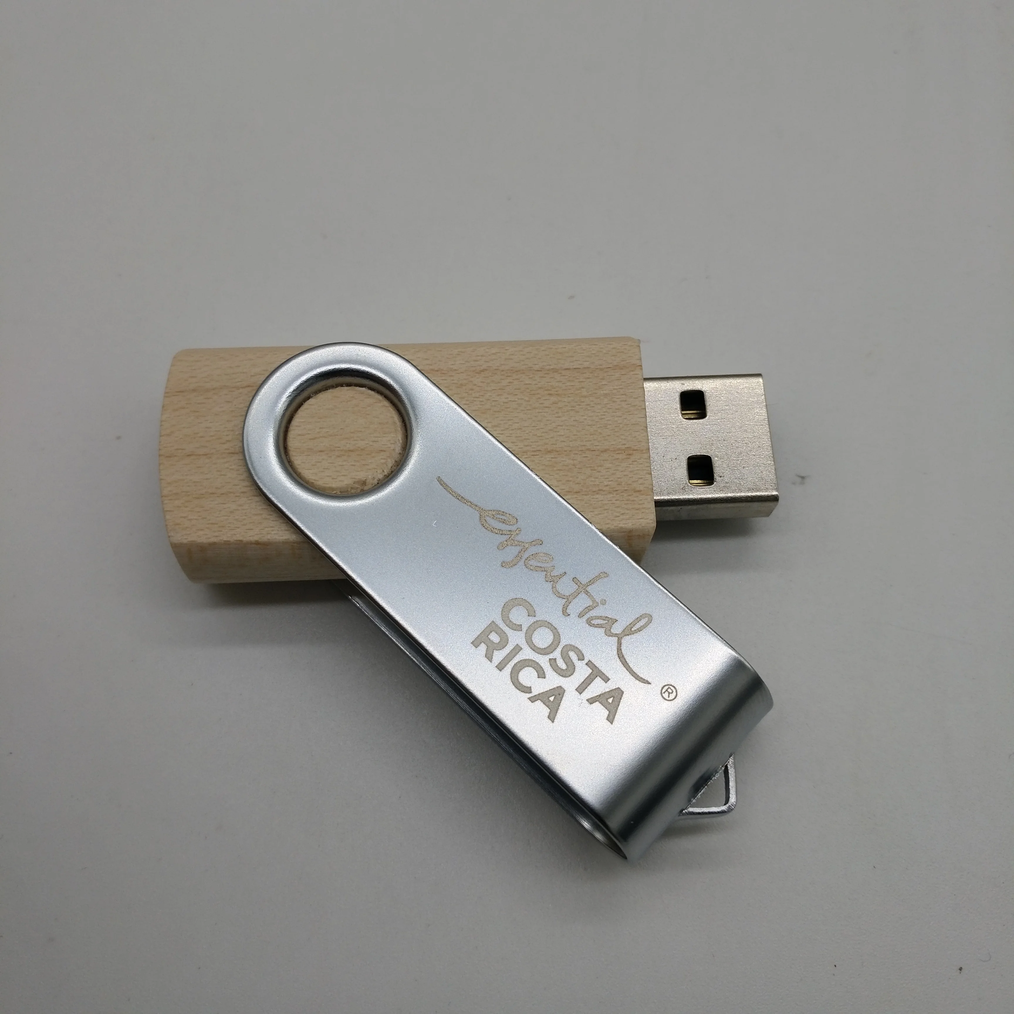 Free Laser Print 16GB Memoria USB 4 GB USB Memory Stick 32GB Wood Swivel USB Flash Drive