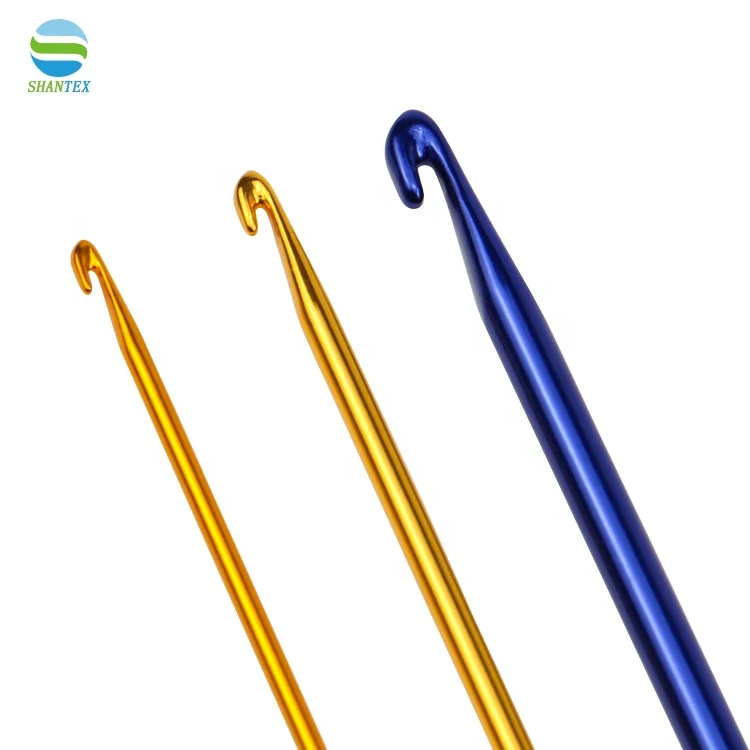 Crochet Hooks Set Aluminium Knitting Sewing Needles with Hole Handcraft Weaving Tool