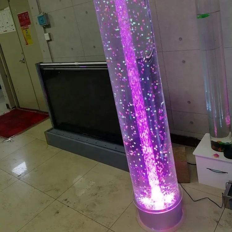 
2020 BIG Customized Floor standing LED Bubble Tube Cylinder water bubble tube for home office hotel restaurant ceremony 