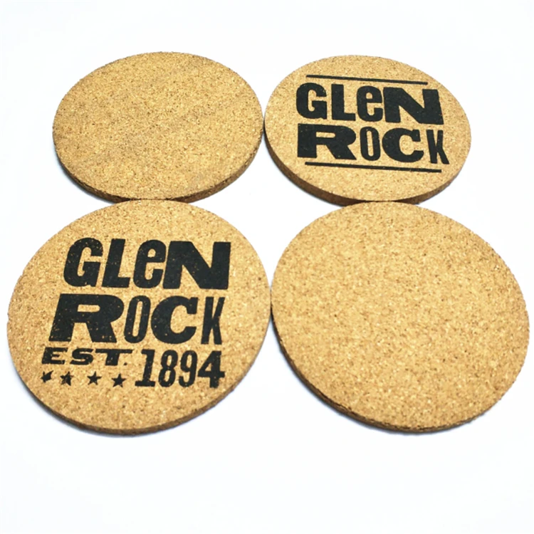 Mats & Pads Table Decoration & Accessories Type and Cork, MDF Material laser engrave cork coaster