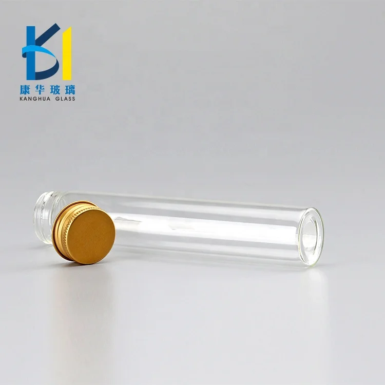 
High Quality Borosilicate Mini Test Tube Glass Bottle 40ml 50ml Tube Glass Bottle With Screw Lid 80ml 100ml 