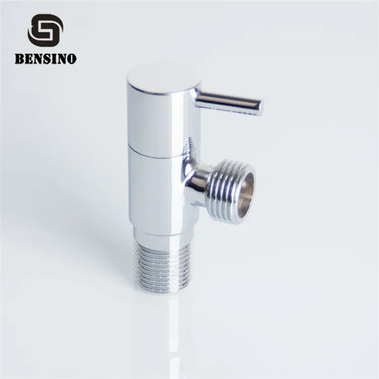 Brass Body Chrome Plated Polish Finishing Toilet Washing Machine Bathroom Hose Angle Valve