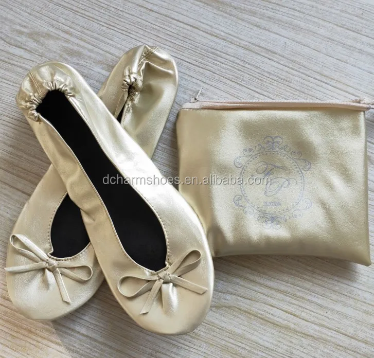 Big discount ! Low price lady new style roll up shoes customized logo for wedding party