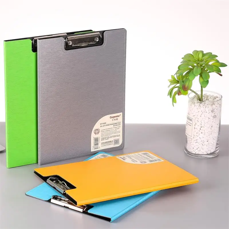 office metal  clip file folder ,plastic clipboard A4 FC size
