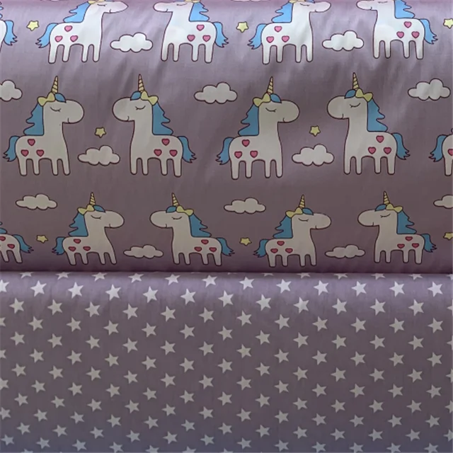160cm width 133*72 baby bed cloth Unicorn horse printed