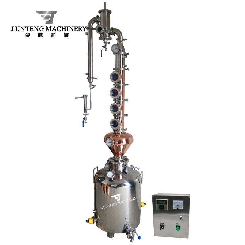 Alcohol distillation equipment for gin, whiskey, vodka, rum