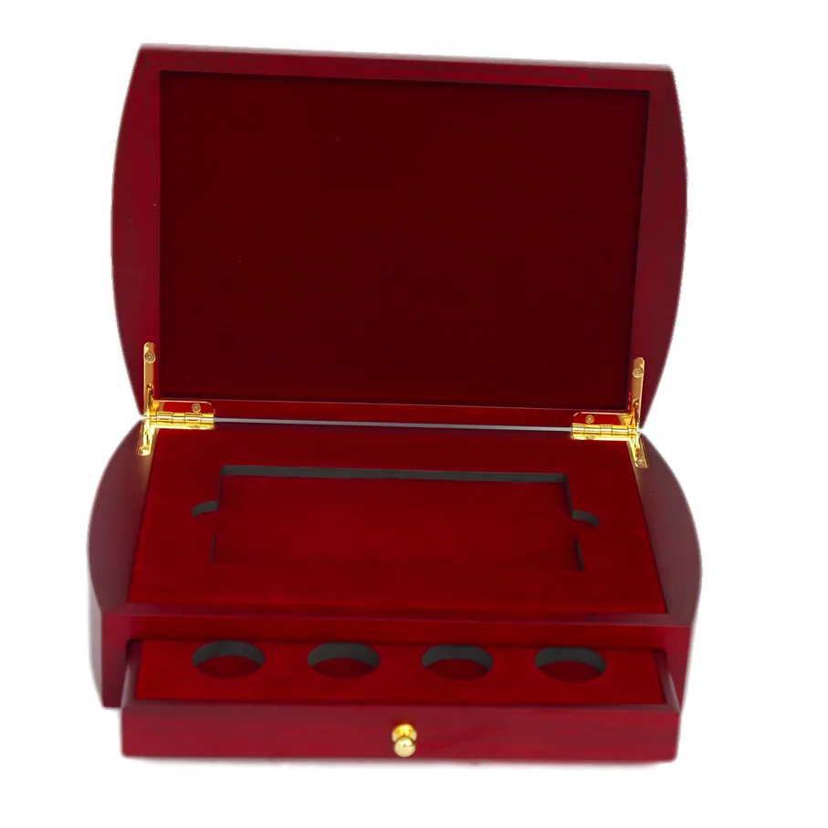 
customized Wooden Gold Coin gift packaging box 