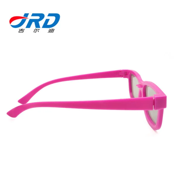 
Kids Pink Color Make Polarized Passive 3D Glasses for Normal TV 