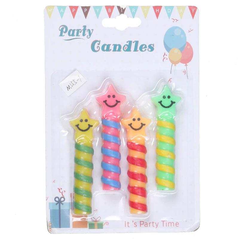 Tongda Factory Customized Star Shape Birthday Candles For Kids