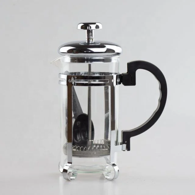 
Ecocoffee Coffee Press Packaging Gift Box one Glass Pot French Press + Coffee Manual Grinder for Family/Friends Gift 